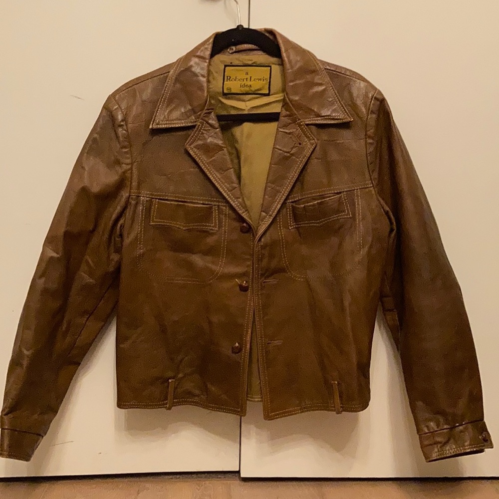 Robert Lewis leather coat
